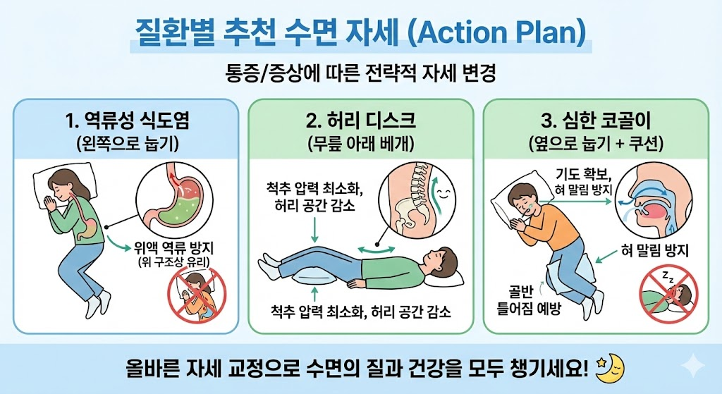 왼쪽으로 자야 할까 똑바로 자야 할까 질환별 수면 자세 교정 4 image 65