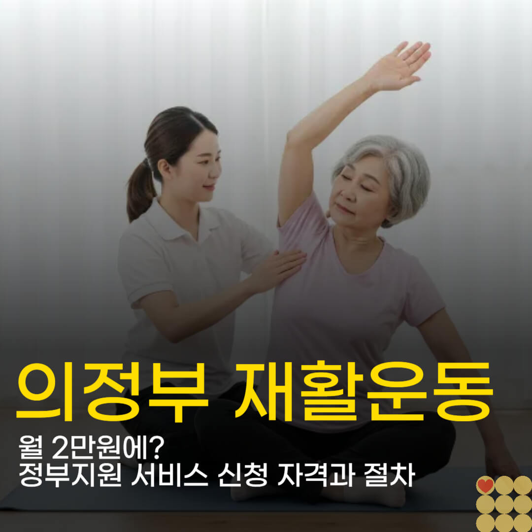 의정부 월 2만원에 재활운동? 정부지원 서비스 신청 자격과 절차