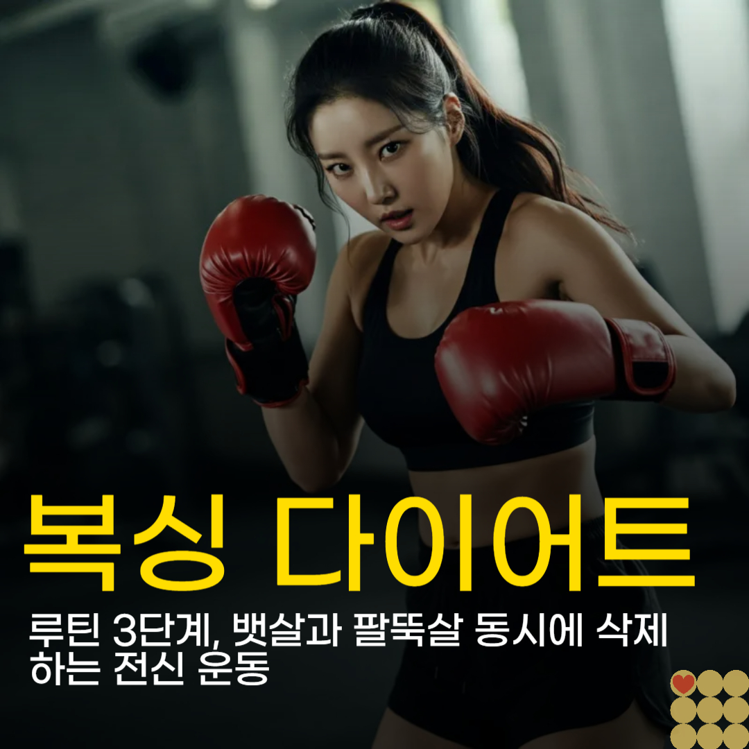 복싱 다이어트 루틴 3단계, 뱃살과 팔뚝살 동시에 삭제하는 전신 운동