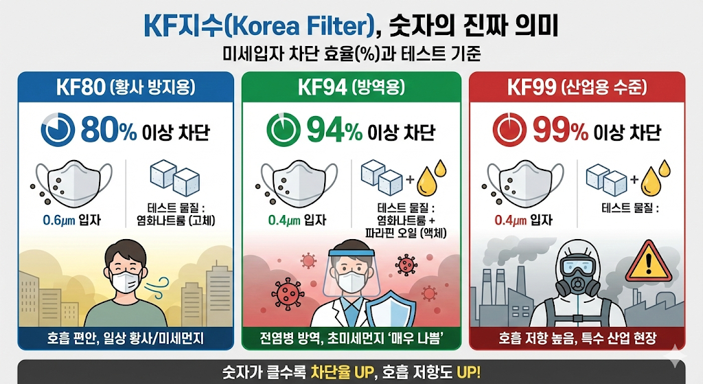 미세먼지 마스크 KF94 vs KF80, 호흡량 30% 차이와 누설률 잡는 밀착법 2 image 65