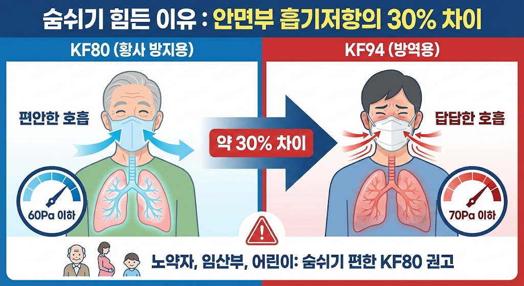 미세먼지 마스크 KF94 vs KF80, 호흡량 30% 차이와 누설률 잡는 밀착법 3 image 66