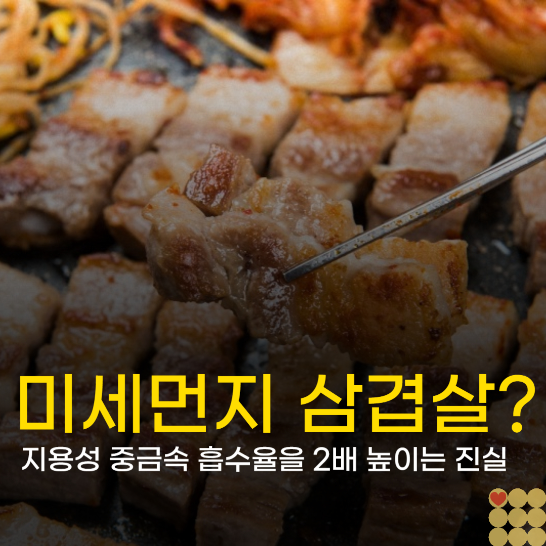 미세먼지 배출에 삼겹살은 독? 지용성 중금속 흡수율을 2배 높이는 진실