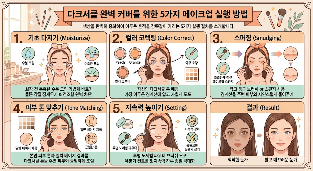 감쪽같이 사라지는 마법 다크서클 완벽 커버를 위한 5가지 메이크업 및 컨실러 사용법 3 image 18