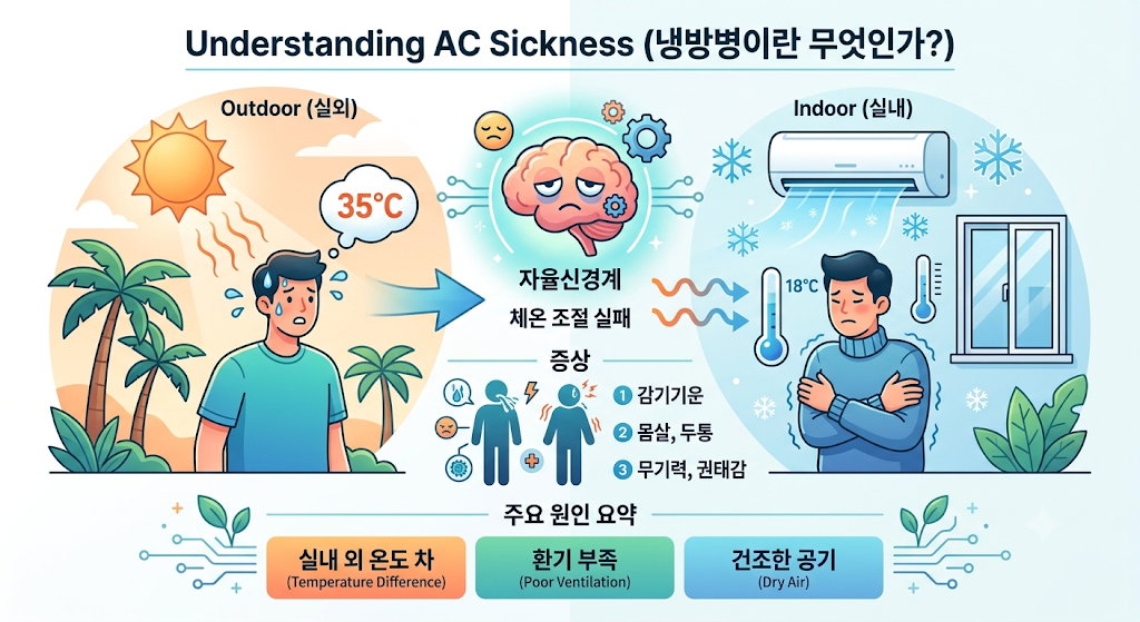 여름철 불청객 냉방병 완벽 예방 3가지 수칙과 극복 가이드 3 냉방병