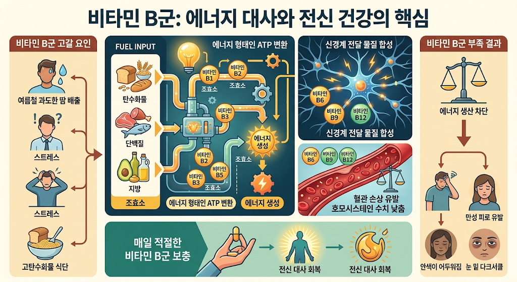 비타민 B군 효능 과 피로 회복을 위한 5가지 핵심 섭취 가이드 3 image 6